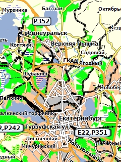 Екатеринбург карта Гармин